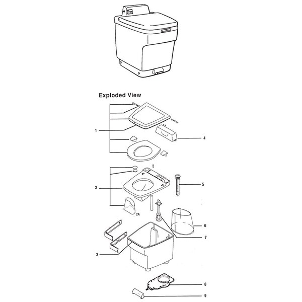 Thetford KIT, 24V PUMP & MOTOR ASSY, EM 35775 - main